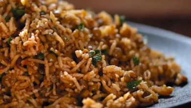 mujadara lebanese recipe add rice and lentil